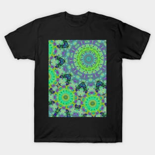 Greener shamanic psychedelic kaleidoscope T-Shirt